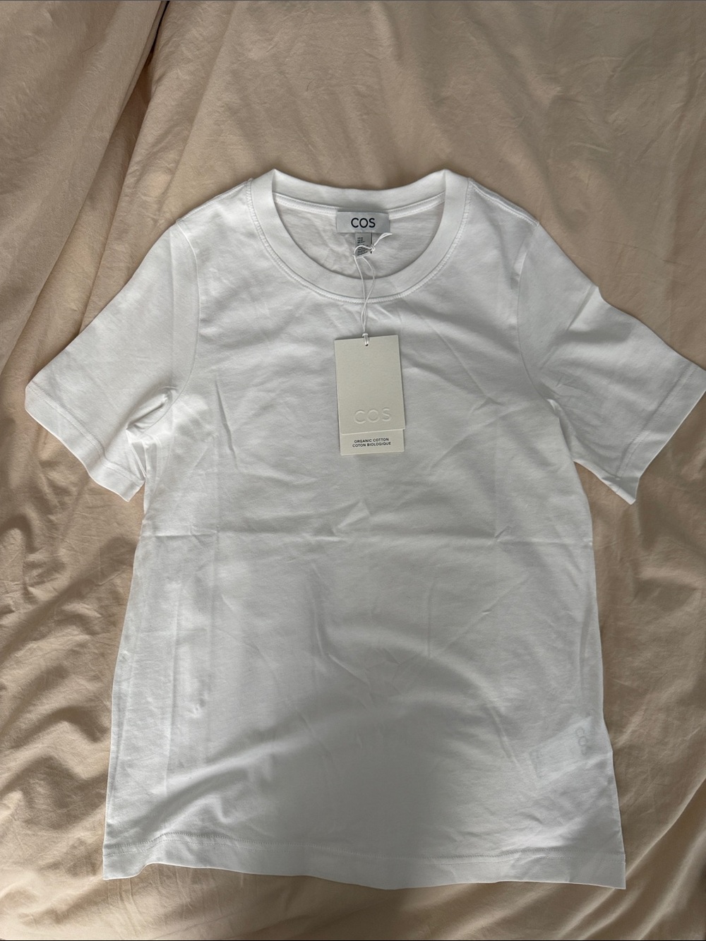 NWT COS White Crewneck Cotton Tee